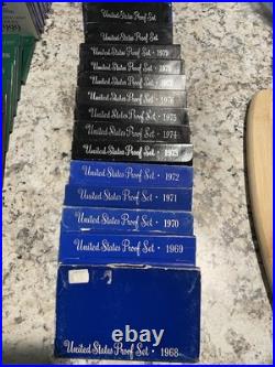 1967-2006 United States Mint Proof Sets 41 Sets includes Silver Coins 1967-2006 United States Mint Proof Sets 41 Sets includes Silver Coins