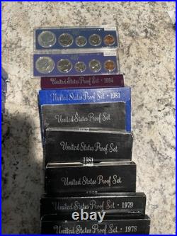1967-2006 United States Mint Proof Sets 41 Sets includes Silver Coins 1967-2006 United States Mint Proof Sets 41 Sets includes Silver Coins