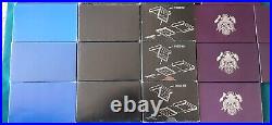 1968-1989 US Mint Proof Set Run lot Original Boxes 22 Sets 119 Coins! L716