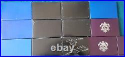 1968-1989 US Mint Proof Set Run lot Original Boxes 22 Sets 119 Coins! L716