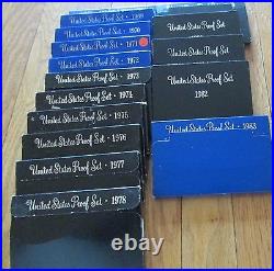 1968 to 1983 Proof Sets U. S. Mint 16 Proof Set San Francisco Mint Investment 1968 to 1983 Proof Sets U. S. Mint 16 Proof Set San Francisco Mint Investment