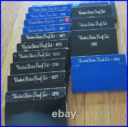 1968 to 1983 Proof Sets U. S. Mint 16 Proof Set San Francisco Mint Investment 1968 to 1983 Proof Sets U. S. Mint 16 Proof Set San Francisco Mint Investment