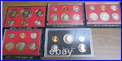 1968 to 1988 Proof Sets U. S. Mint 21 Proof Sets San Francisco Mint Box & COA