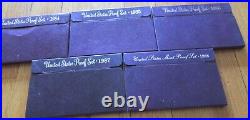 1968 to 1988 Proof Sets U. S. Mint 21 Proof Sets San Francisco Mint Box & COA