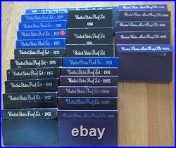 1968 to 1993 Proof Set U. S. Mint 26 Proof Set San Francisco Mint Box COA