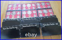 1968 to 2006 Proof Sets U. S. Mint 39 Proof Set San Francisco Mint Box COA Value