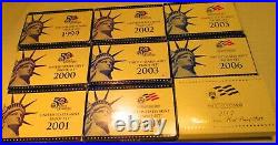 1968 to 2007 Proof Sets U. S. Mint 40 Proof Set San Francisco Mint Box and COA