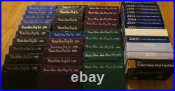 1968 to 2011 Proof Set U. S. Mint 44 Proof Sets San Francisco Mint Box COA