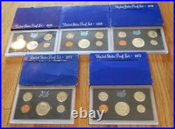 1968 to 2013 Proof Sets U. S. Mint 46 Proof Set San Francisco Mint Box & COA Best