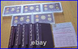 1968 to 2013 Proof Sets U. S. Mint 46 Proof Set San Francisco Mint Box & COA Best