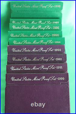 1970 2019 US Mint Annual PROOF Coin Set Collection 50 PROOF Set Run As Issued