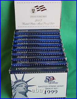 1970 2019 US Mint Annual PROOF Coin Set Collection 50 PROOF Set Run As Issued