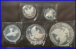 1970 Indonesia Silver Proof Set with Case COA