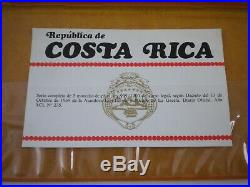 1970 Republica de Costa Rica Silver Proof Coin Set of 5 Coins As is See pics