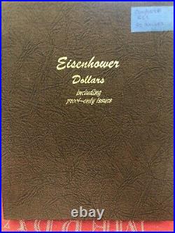 1971 1978 Complete Set of Eisenhower Dollars $1 in Dansco Album Silver Proofs
