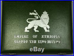 1972 Empire of Ethiopia Commemorative Coin Silver Proof Set with OGP