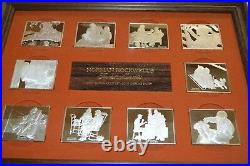 1973 NORMAN ROCKWELL FONDEST MEMORIES 10x. 925 SILVER BARS 1st EDITION PROOF SET