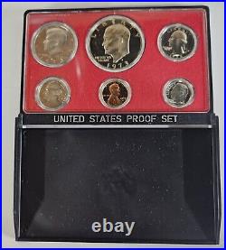 1973s-1980s Proof Set Run Original Black Box 8 Sets Coin Lot US Mint