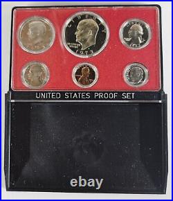 1973s-1980s Proof Set Run Original Black Box 8 Sets Coin Lot US Mint