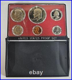 1973s-1980s Proof Set Run Original Black Box 8 Sets Coin Lot US Mint