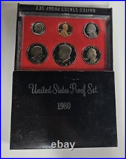 1973s-1980s Proof Set Run Original Black Box 8 Sets Coin Lot US Mint