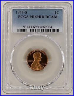 1974 S US 7 Coin Proof Set with Ike Silver $1-PCGS PR69DCAM ($1-50C-25C-10C-5C-1C)