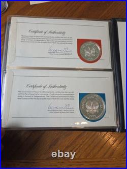 1975 PNG Proof Set 8 Coins 10K Bird of Paradise. 925 Sterling 5K Eagle. 5 Silver