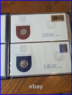 1975 PNG Proof Set 8 Coins 10K Bird of Paradise. 925 Sterling 5K Eagle. 5 Silver