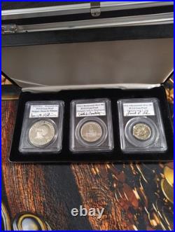 1976 Bicentennial (3 pc. Silver U. S. Proof Set) Signed By Designer's