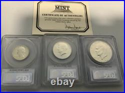 1976 Bicentennial (3 pc. Silver U. S. Proof Set) Signed By Designer's Free ship