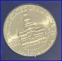 1976 Bicentennial Silver Coins, $2 WithStamps, Consecutive Serial Numbers Set Of 2