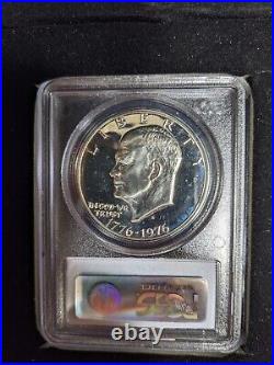 1976-S Bicentennial Silver Set 25C/50C/$1 PCGS Gem Proof Designer Signature