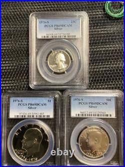 1976-S Silver Bicentennial 3-Coin Proof Set PCGS PR69DCAM