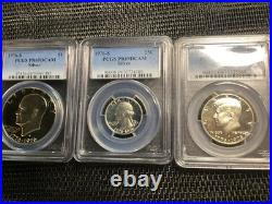 1976-S Silver Bicentennial 3-Coin Proof Set PCGS PR69DCAM