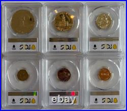 1976-S U. S. 6 Coin Proof Set-PCGS PR69DCAM-($1-50C-25C/Silver)-(10C-5C-1C/Clad)