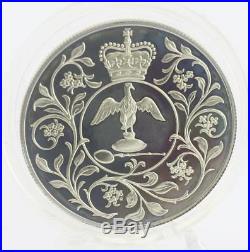 1977 silver jubilee silver proof cased set 8 crown