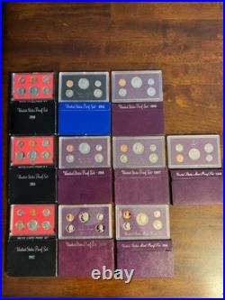 1980 1989 United States Proof Set (Unicirculated) Set of 10
