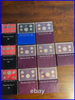 1980 1989 United States Proof Set (Unicirculated) Set of 10