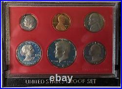 1981-S 1C-$1 Proof Set, Type 2 CLEAR S and LIGHTLY TONED