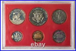 1981-S 1C-$1 Proof Set, Type 2 CLEAR S and LIGHTLY TONED