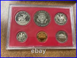 1981-S clear s PROOF set all 6 Type 2 scarcer varieties