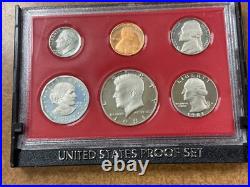 1981-S clear s PROOF set all 6 Type 2 scarcer varieties
