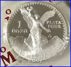 1982-1983 Mexico 8-Coin Libertad Silver Proof Set with COA RARE