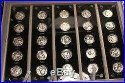 1982-2007 Chinese Panda 1/4 Oz Silver, 3 Yuan Proof 25 Coin 25th Anniversary Set