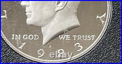 1983 S United States US Sliver Proof Set Error Quarter Reading In Cod We Trust