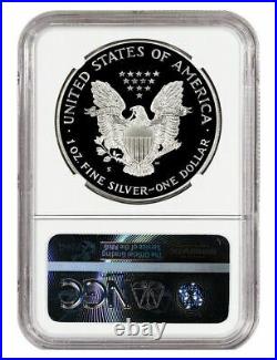 1986-1992 S $1 Proof Silver Eagle Set NGC PF70 Ultra Cameo Mercanti Signed