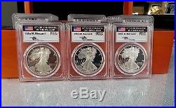 1986-2016 30 Coin Proof Silver American Eagle Set Pr 70 Pcgs John Mercanti Proof