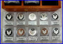 1986-2016 30 Coin Proof Silver Eagle Set PR 70 PCGS John Mercanti Proof RARE