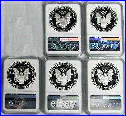 1986 2016 W Ngc Proof 69 Uc American Silver Eagles 28 Coin Set Please Read