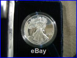 1986-2019 Complete (35 Coin) American Proof Silver Eagle Set withBox, Case & COA